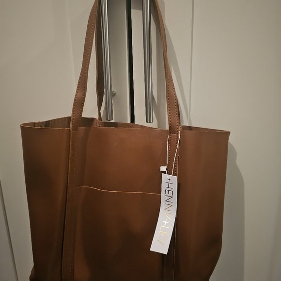 Henry & Lev leather purse bag Genny + Lev tan vegan leather - Picture 6 of 8